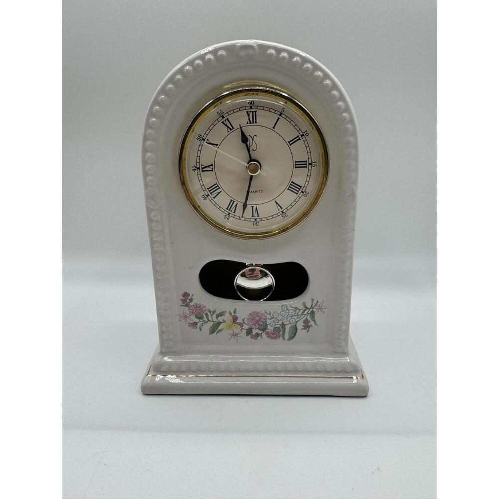Paul Sebastian Limited Edition Porcelain Mantel Clock - Vintage Tested, Working
